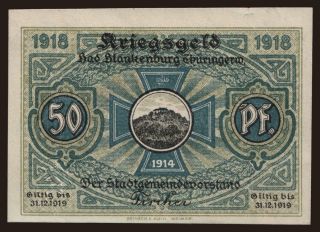 Blankenburg, 50 Pfennig, 1918