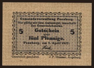 Penzberg, 5 Pfennig, 1917
