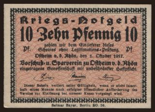 Ostheim/ Vorschuss- und Sparverein, 10 Pfennig, 1917