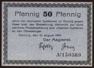 50 Pfennig, 1914