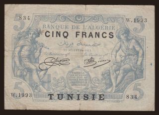 5 francs, 1919