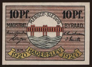 Hadersleben (Haderslev), 10 Pfennig, 1920