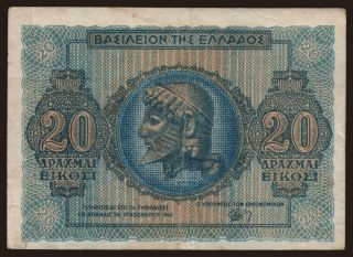 20 drachmai, 1944