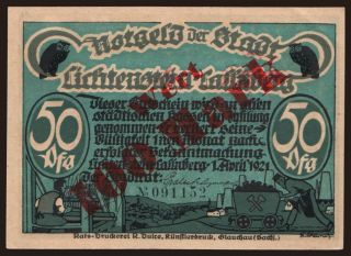 Lichtenstein-Callnberg/ Stadt, 100 Mark, 1922