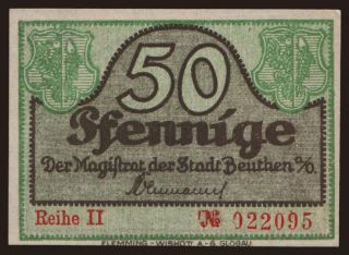 Beuthen, 50 Pfennig, 1921