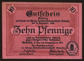 Oelsnitz, 10 Pfennig, 1917