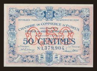 Evreux, 50 centimes, 1920