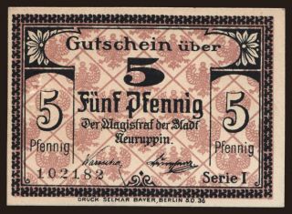 Neuruppin, 5 Pfennig, 1917