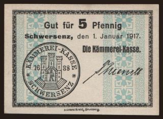 Schwersenz, 5 Pfennig, 1917
