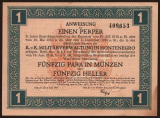 1 perper, 1917