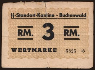 Buchenwald, 3 Reichsmark, 1944
