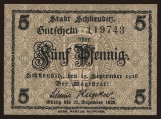 Schkeuditz, 5 Pfennig, 1918