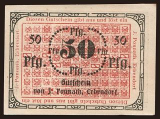 Erbendorf/ J. Ponnath, 50 Pfennig, 191?