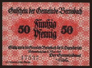 Bernsbach, 50 Pfennig, 1917