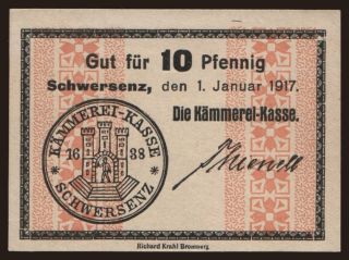 Schwersenz, 10 Pfennig, 1917