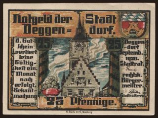 Deggendorf, 25 Pfennig, 1920