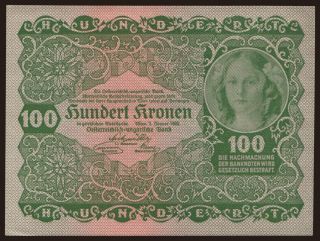 100 Kronen, 1922
