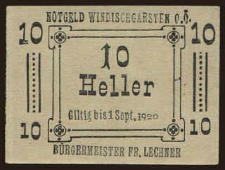 Windischgarsten, 10 Heller, 1920