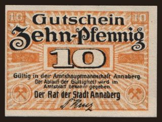 Annaberg, 10 Pfennig, 1920