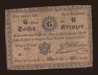 6 Kreuzer, 1849, falsum?