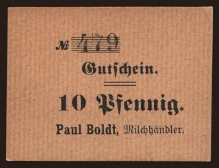 Bergedorf/ Paul Boldt, 10 Pfennig, 191?