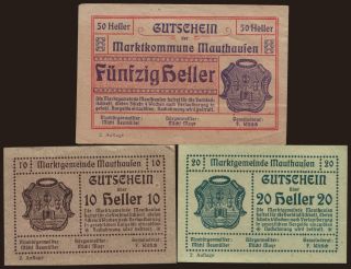 Mauthausen, 10, 20, 50 Heller, 1920