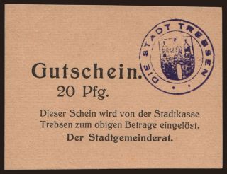 Trebsen, 20 Pfennig, 1914