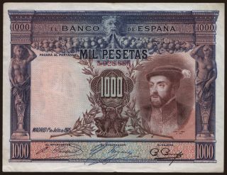 1000 pesetas, 1925