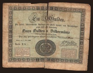 1 gulden, 1848, (2x 1/2 gulden)
