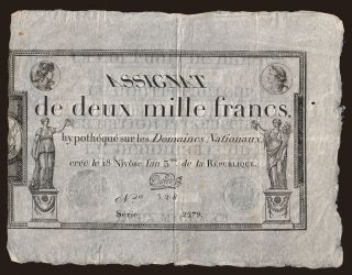 2000 francs, 1795