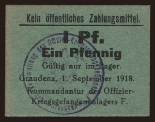 Graudenz, 1 Pfennig, 1918