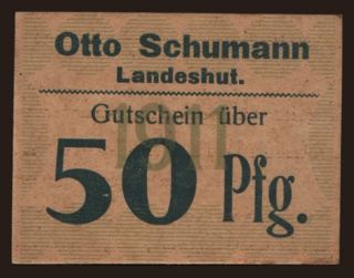 Landeshut/ Otto Schuman, 50 Pfennig, 1920