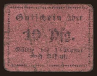 Reichenbach/ Dentaillisten-Verein, 10 Pfennig, 191?