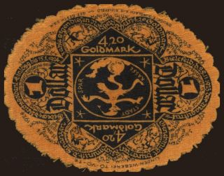 Bielefeld/ Stadt, 1 Dollar, 1923