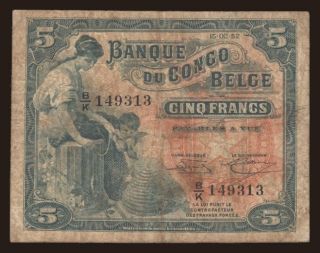 5 francs, 1952