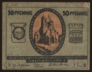 Hadersleben (Haderslev), 50 Pfennig, 1919