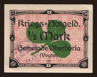 Oberdorla, 1/2 Mark, 1919
