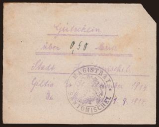 Santomischel/ Stadt, 0.50 Mark, 1914