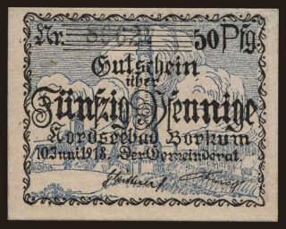 Borkum, 50 Pfennig, 1918