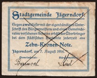 Jägerndorf, 5 Kronen, 1914