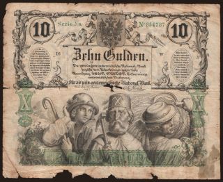 10 Gulden, 1863