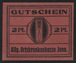Jena/ Allgemeine Ortskrankenkasse, 1 Pfennig, 1921