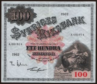 100 kronor, 1962