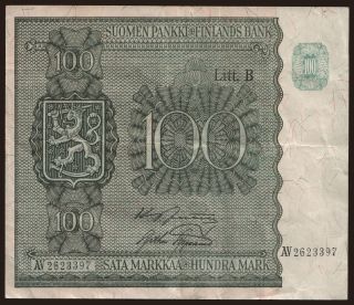 100 markkaa, 1945