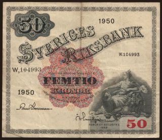 50 kronor, 1950