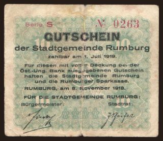 Rumburg, 10 Heller, 1918