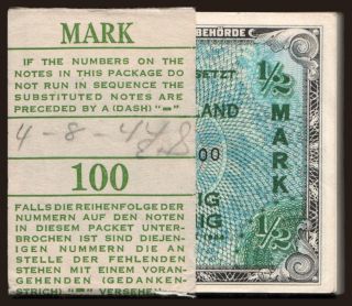 1/2 Mark, 1944, 100x