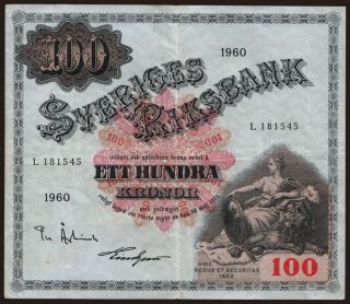 100 kronor, 1960