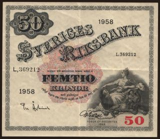 50 kronor, 1958