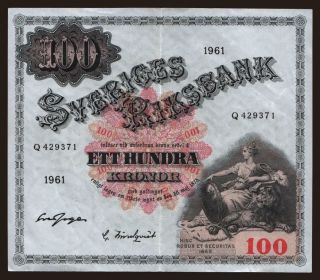 100 kronor, 1961